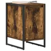 Image de vidaXL Nachtkastje 2 st Rook Eik 39,5 x 30 x 50 cm Bewerkt hout