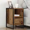 Image de vidaXL Table de chevet avec tiroir 2 pcs Bois Ancien 39,5 x 30 x 50 cm
