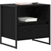 Image de vidaXL Table de chevet Chêne noir 50 x 39,5 x 50 cm Bois d'ingénierie