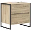 Image de vidaXL Nachtkastje Sonoma 50 x 39.5 x 50 cm Bewerkt hout