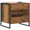 Image de vidaXL Table de chevet 2 pc Bois Ancien 50 x 39,5 x 50 cm