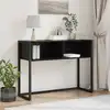 Image de vidaXL Table d'appoint Chêne noir 100 x 36 x 75 cm Bois d'ingénierie