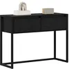 Image de vidaXL Table d'appoint Chêne noir 100 x 36 x 75 cm Bois d'ingénierie
