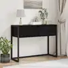 Image de vidaXL Table d'appoint Chêne noir 100 x 36 x 75 cm Bois d'ingénierie