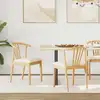 Image de vidaXL Chaise de salle à manger 2 pc Bois de caoutchouc massif