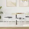 Image de vidaXL Chaise de salle à manger 2 pcs Blanc et Gris