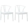 Image de vidaXL Chaise de salle à manger 2 pc Bois de Caoutchouc Massif