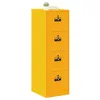 Image de vidaXL Cabinet de Dossier avec tiroir Jaune moutarde 44 x 50 x 139 cm