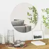 Image de vidaXL Miroir mural Rond Ø 50 cm verre trempé