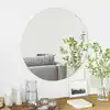 Image de vidaXL Miroir mural Rond Ø 70 cm verre trempé
