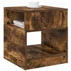 Image de vidaXL Bijzettafel 2 st Rook Eiken 40,5 x 40 x 45 cm Bewerkt hout