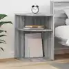 Image de vidaXL Table d'appoint Gris Sonoma 39,7 x 39,7 x 60 cm