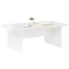 Image de vidaXL Salontafel Hoogglans wit 93 x 53 x 33 cm Bewerkt hout