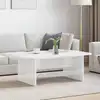 Image de vidaXL Table basse Blanc brillant 93 x 53 x 33 cm Bois d'ingénierie