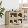 Image de vidaXL Buffet ELST Chêne Sonoma 80,5 x 35 x 59 cm Bois d'ingénierie