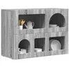 Image de vidaXL Dressoir ELST Grijs Sonoma 80.5 x 35 x 59 cm Bewerkt hout
