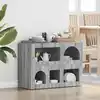 Image de vidaXL Buffet ELST Gris Sonoma 80,5 x 35 x 59 cm Bois d'ingénierie