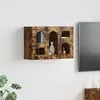 Image de vidaXL Armoire suspendue Chêne fumé 60 x 20 x 40 cm Bois d'ingénierie