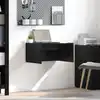 Image de vidaXL Bureau mural Chêne noir 60 x 45 x 30 cm Bois d'ingénierie
