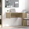 Image de vidaXL Bureau mural Chêne Sonoma 80 x 45 x 30 cm Bois d'ingénierie