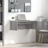 Image de vidaXL Bureau mural Gris Sonoma Bois d'ingénierie 80 x 45 x 30 cm