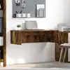 Image de vidaXL Bureau mural Chêne fumé Bois d'ingénierie 100 x 45 x 30 cm