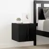 Image de vidaXL Meuble TV mural Chêne noir 30,5 x 35 x 30 cm Bois d'ingénierie