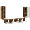 Image de vidaXL Ensemble de meuble TV mural 4 pc Bois ancien Bois d'ingénierie