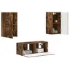 Image de vidaXL Ensemble meuble TV 2 pc Chêne fumé Bois d'ingénierie