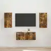 Image de vidaXL Ensemble meuble TV 2 pcs Chêne fumé Bois d'ingénierie