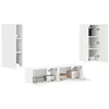 Image de vidaXL Ensemble meuble TV 2 pc Blanc Bois d'ingénierie