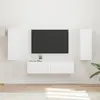 Image de vidaXL Ensemble meuble TV 2 pc Blanc Bois d'ingénierie