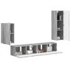 Image de vidaXL Ensemble meuble TV 4 pc Gris Sonoma Bois d'ingénierie