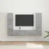 Image de vidaXL Ensemble meuble TV 6 pcs Gris béton Bois d'ingénierie