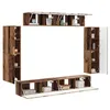Image de vidaXL Meuble TV 8 pc Bois ancien