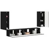 Image de vidaXL Ensemble meuble TV 4 pc Noir Bois d'ingénierie
