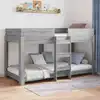 Image de vidaXL Lit Superposé pour Enfants Gris Sonoma 80 x 200 cm