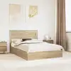 Image de vidaXL Lit de Rangement Chêne Sonoma 140 x 190 cm Bois d'ingénierie
