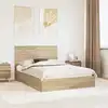 Image de vidaXL Lit de Rangement Chêne Sonoma 140 x 190 cm Bois d'ingénierie