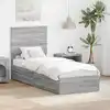 Image de vidaXL Lit de Rangement Gris Sonoma 75 x 190 cm Bois d'ingénierie