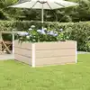 Image de vidaXL Jardinière Ivoire 100 x 100 x 45 cm Acier