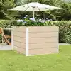 Image de vidaXL Jardinière Ivoire 100 x 100 x 75 cm Acier