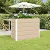 Image de vidaXL Jardinière Ivoire 100 x 50 x 75 cm Acier galvanisé