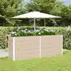Image de vidaXL Jardinière Ivoire 195 x 50 x 75 cm Acier galvanisé