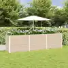 Image de vidaXL Jardinière Ivoire 290 x 50 x 75 cm Acier galvanisé