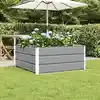 Image de vidaXL Jardinière Gris clair 100 x 100 x 45 cm Acier