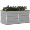 Image de vidaXL Jardinière Gris clair 160 x 80 x 75 cm Acier