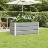 Image de vidaXL Jardinière Gris clair 100 x 50 x 45 cm Acier galvanisé