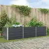 Image de vidaXL Jardinière Anthracite 290 x 100 x 75 cm Acier galvanisé