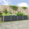 Image de vidaXL Jardinière Anthracite 385 x 100 x 75 cm Acier galvanisé